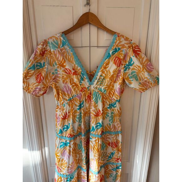 NWT marie by Victoria Dunn Tiered Floral Maxi Dress - Picture 2 of 7